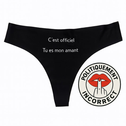 C’est officiel, tu es mon amant.