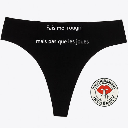Fais-moi rougir, mais pas que des joues Tanga Femme