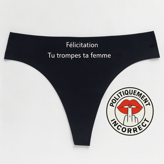 Félicitations, tu trompes ta femme.