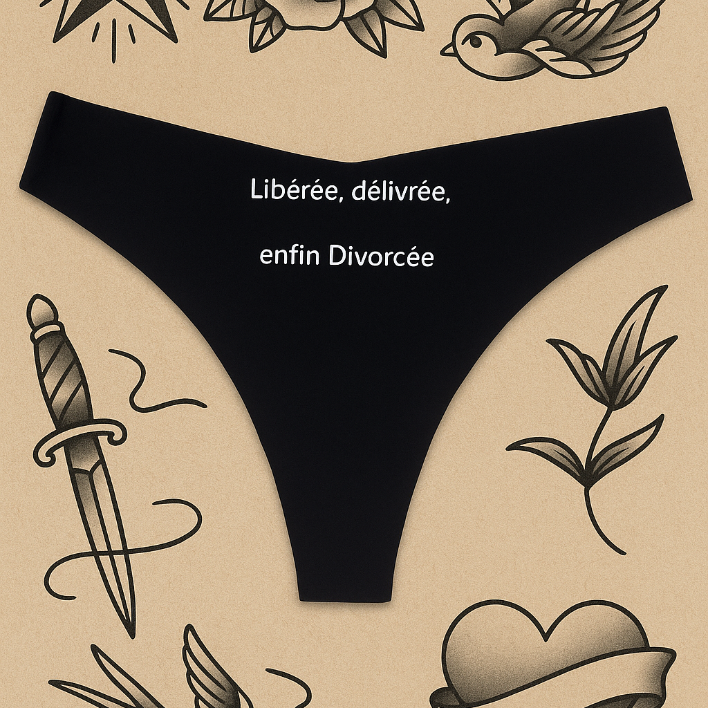 Libérée, délivrée, enfin divorcée Tanga Femme