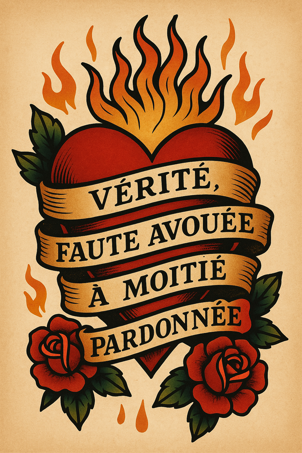 Vérité, faute avouée, à moitié pardonnée