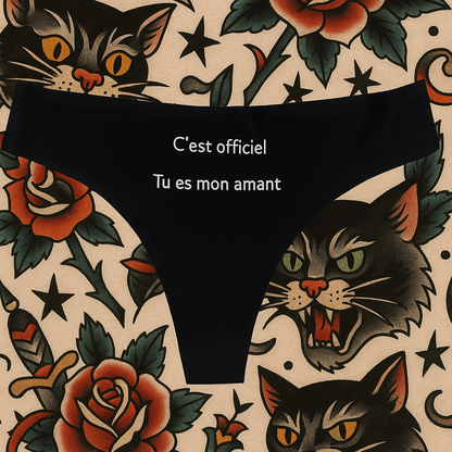 C’est officiel, tu es mon amant.