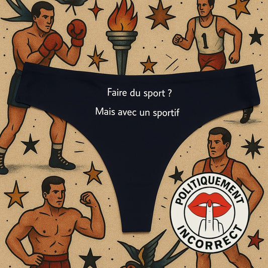 Faire du sport, mais avec un sportif. Tanga Femme