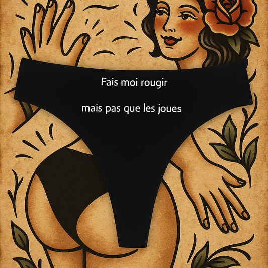 Fais-moi rougir, mais pas que des joues Tanga Femme