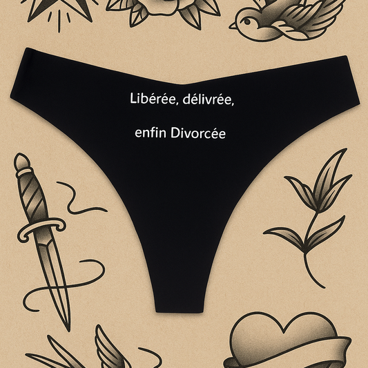 Libérée, délivrée, enfin divorcée Tanga Femme